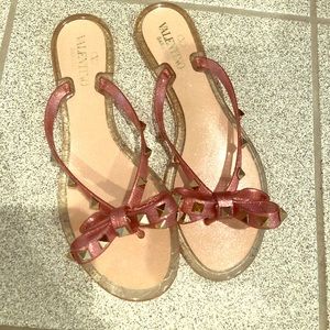 Valentino Garavani Rockstud Bow Sandals